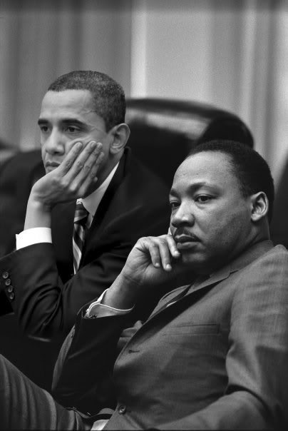 President Barack Obama and Dr. Martin Luther King